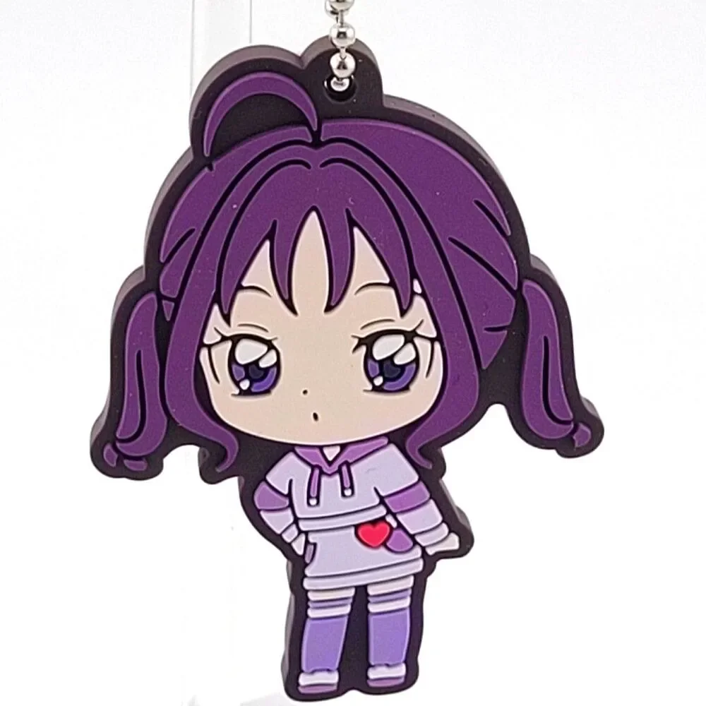 Kokoro Shigure - Bandai You and Idol Pretty Cure Purple Rubber Mascot